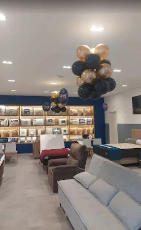 Interior da loja Ortobom Pinheiros na Teodoro Sampaio
